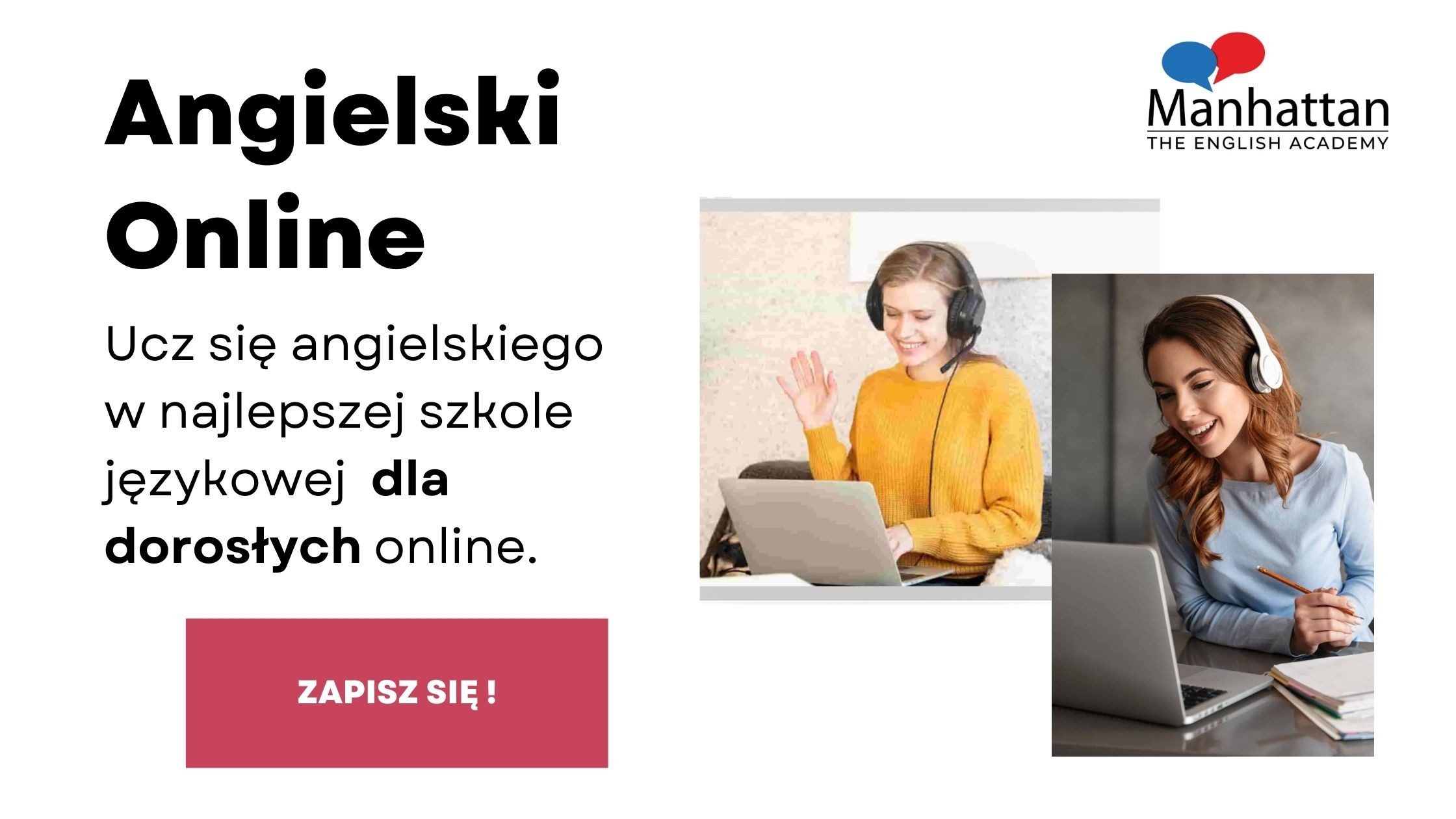 Nauka angielskiego online w Manhattan English Academy