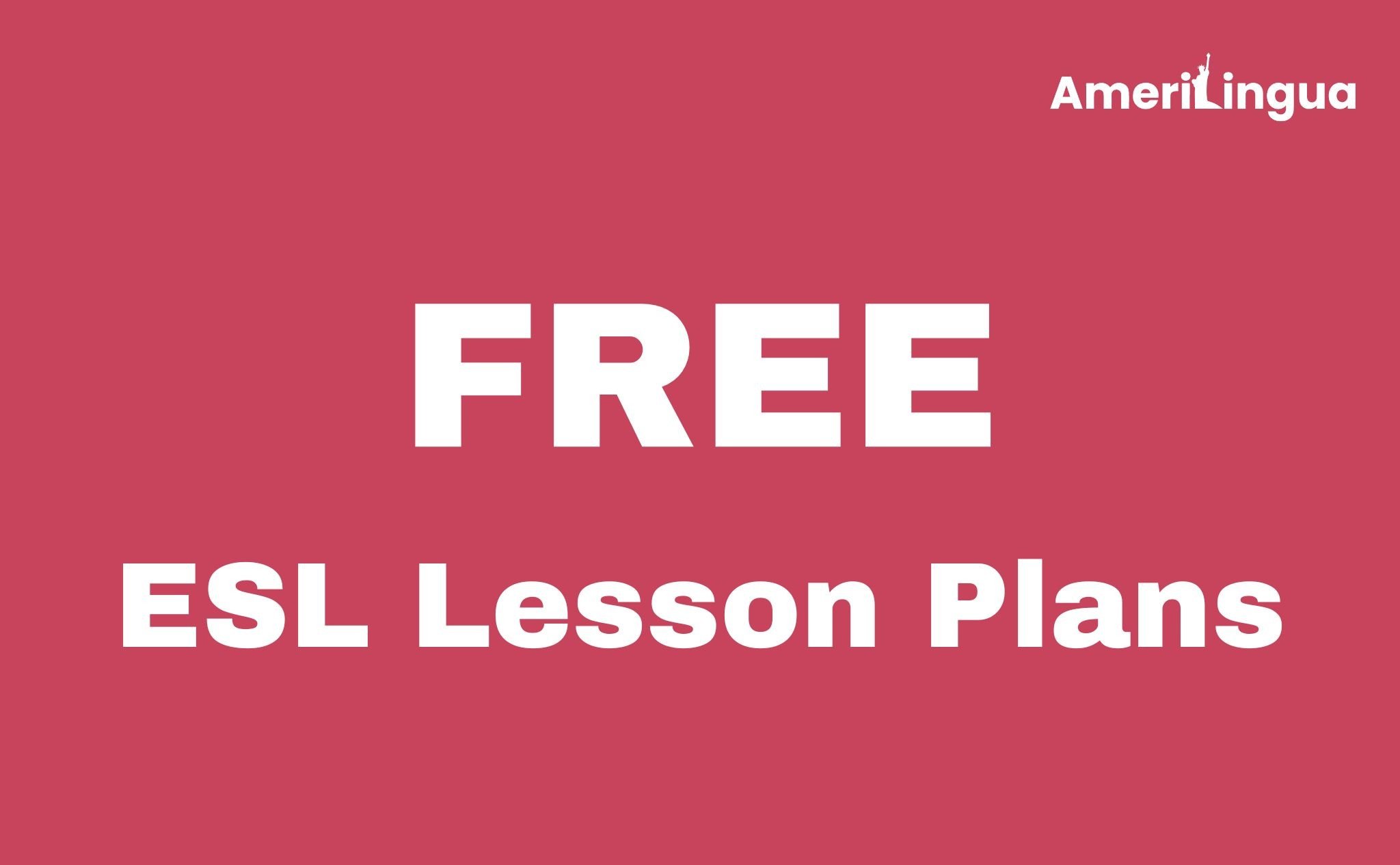 Bright image with a bold sign saying 'Free ESL Lesson Plans,' featuring colorful icons representing education and teaching.